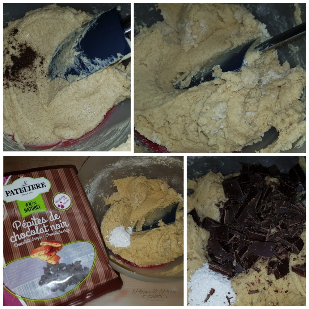 Préparation des cookie-gaufre