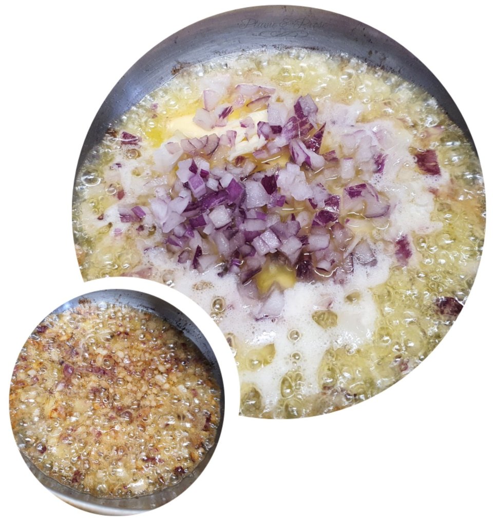 Préparation de la sauce à la moutarde