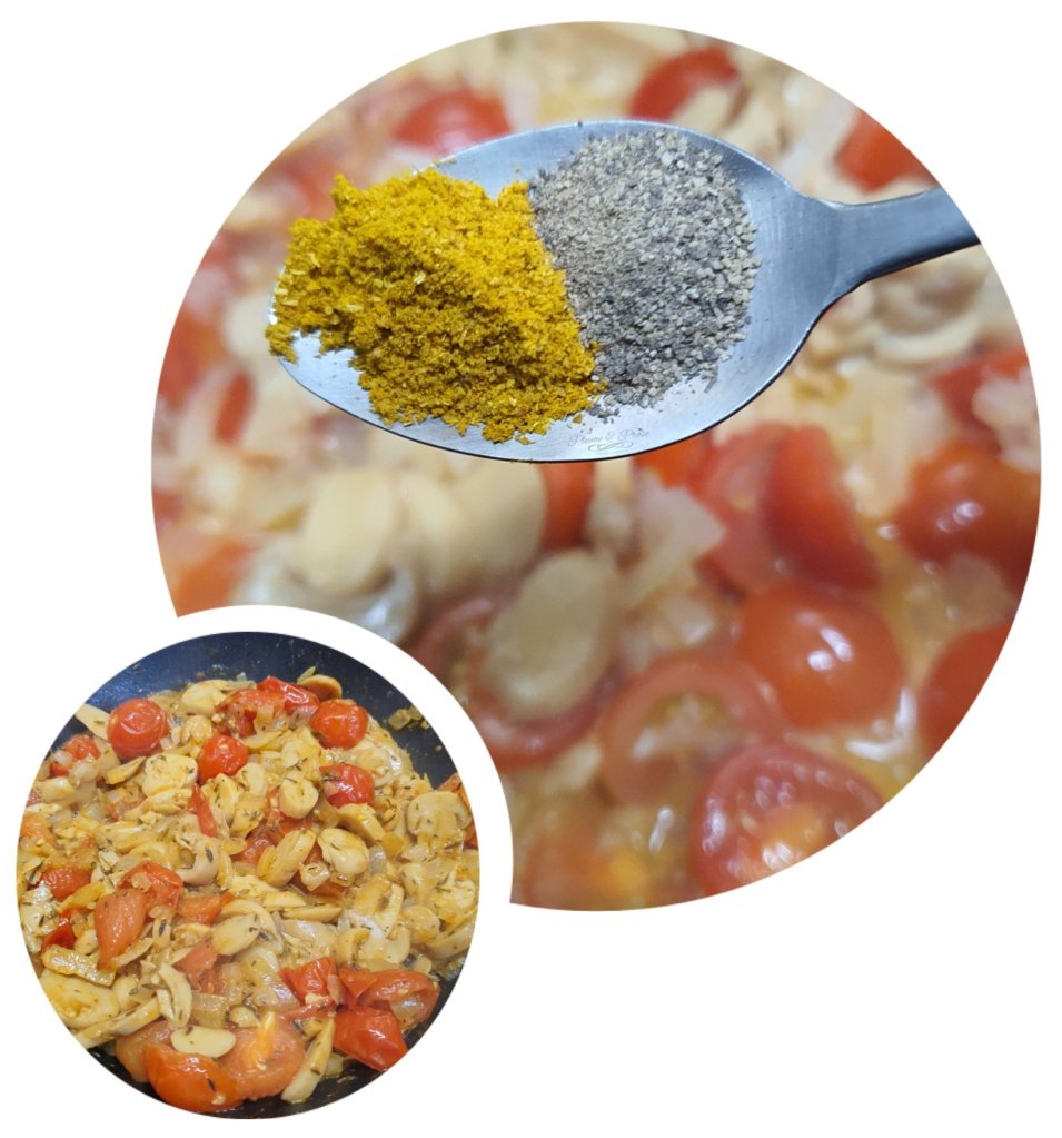Préparation du curry de Cabillaud de Gut