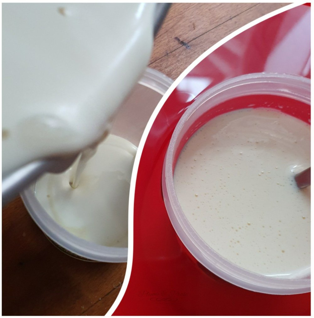 Préparation du lait concentré