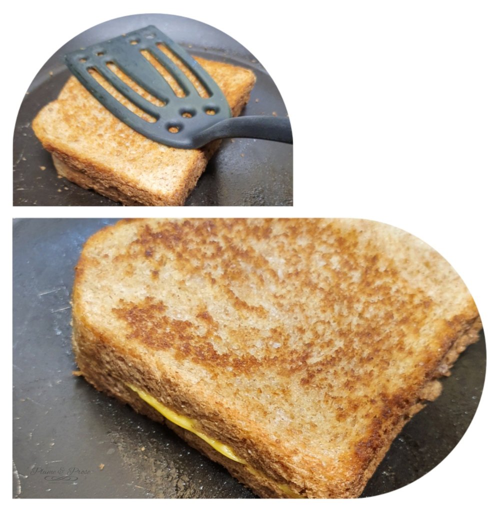 Préparation du "Grilled Cheese Sandwich"