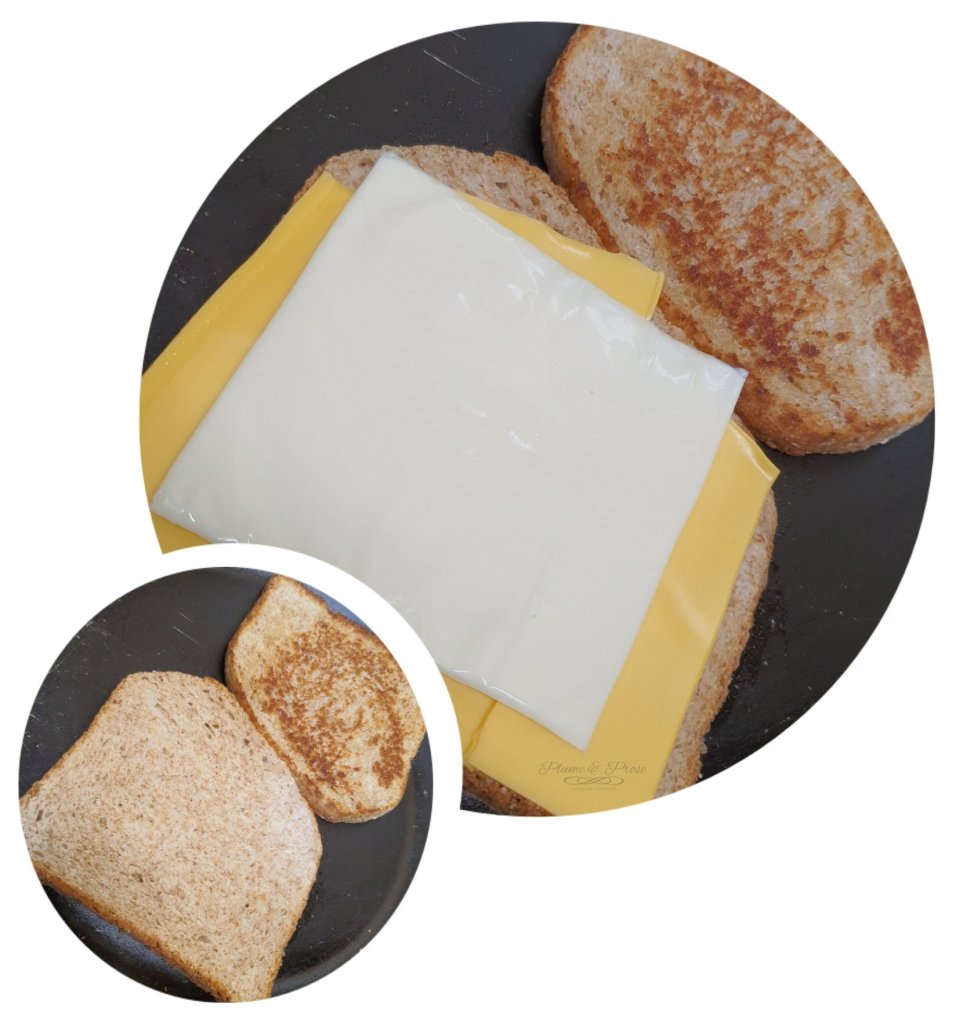 Préparation du "Grilled Cheese Sandwich"