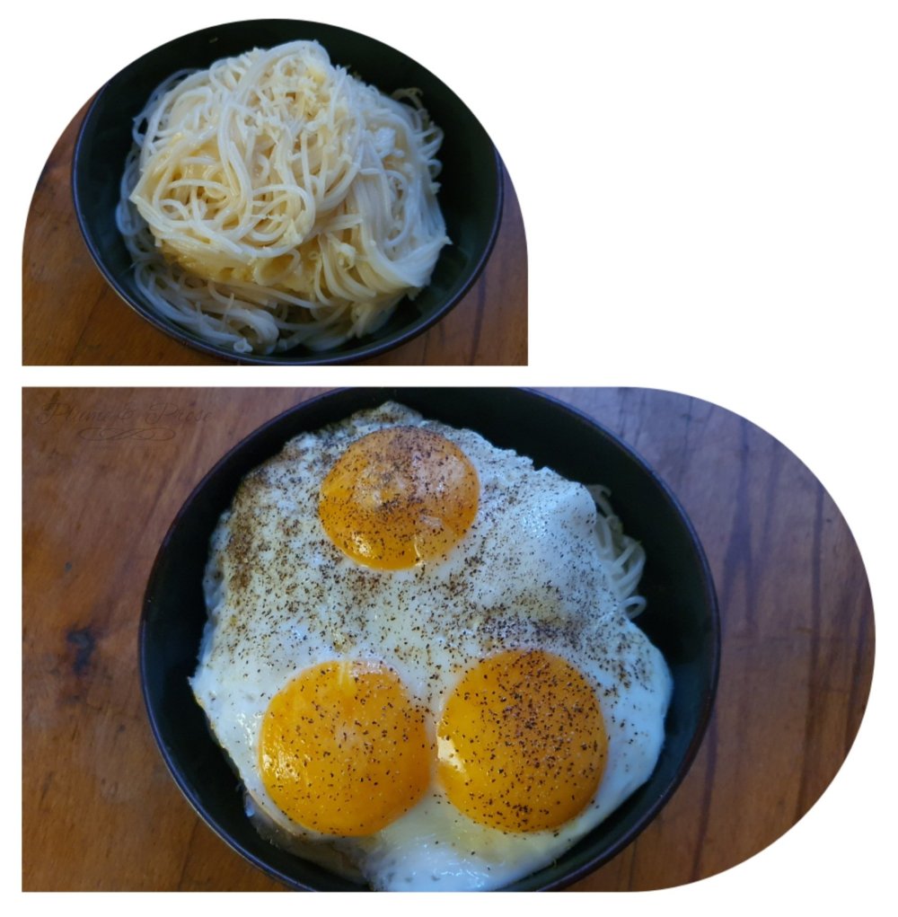 Préparation des Spaghetti au Comté et œufs à cheval du Chef Philippe Etchebest