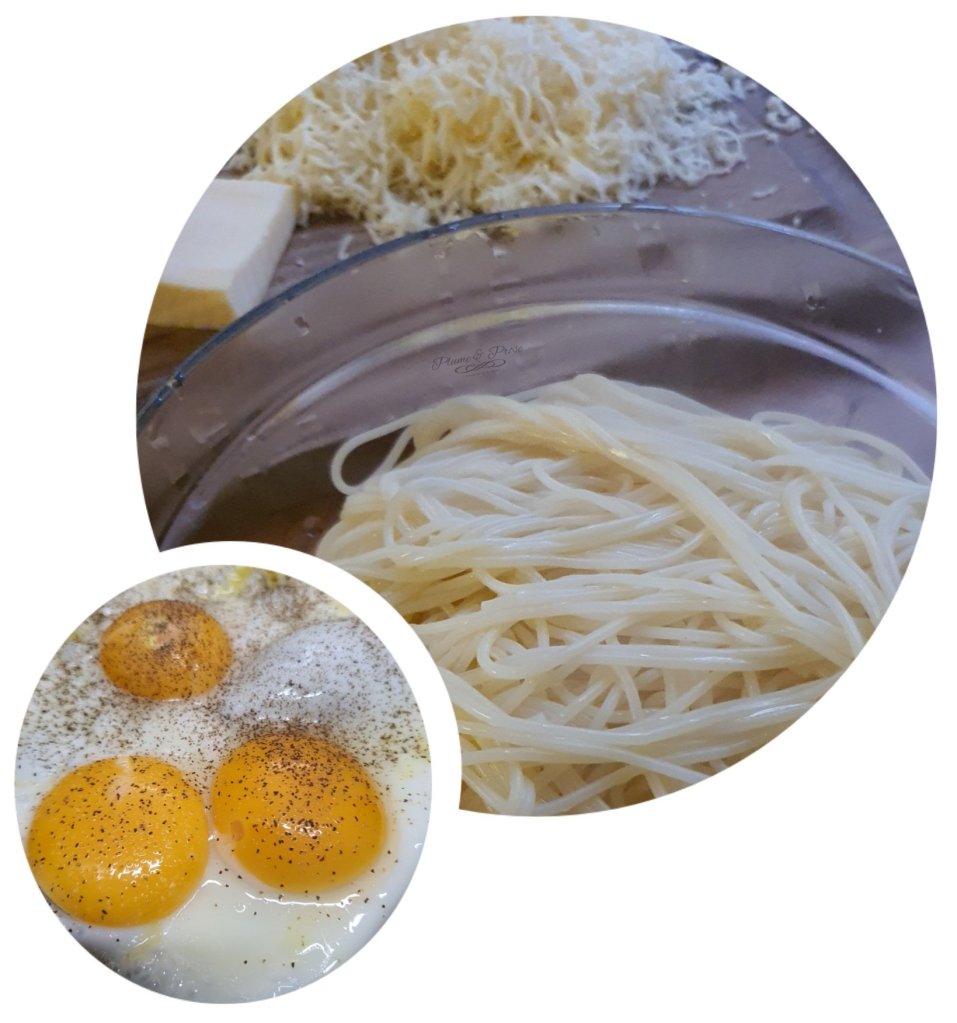 Préparation des Spaghetti au Comté et œufs à cheval du Chef Philippe Etchebest