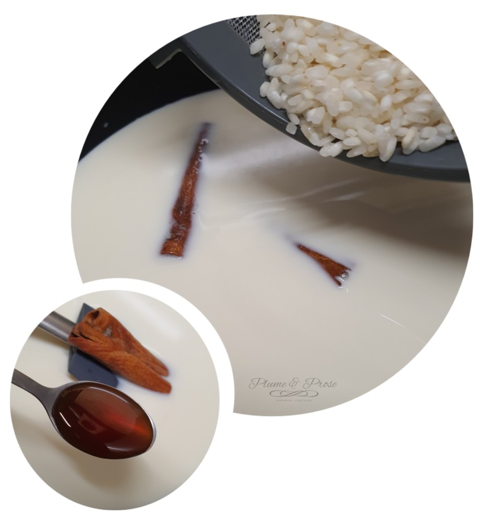 Préparation du riz au lait