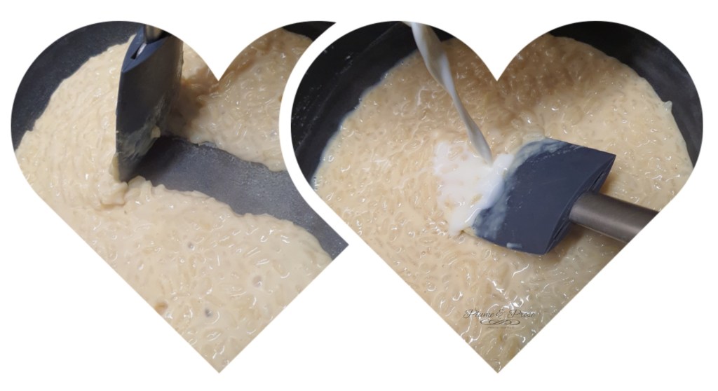 Préparation du riz au lait