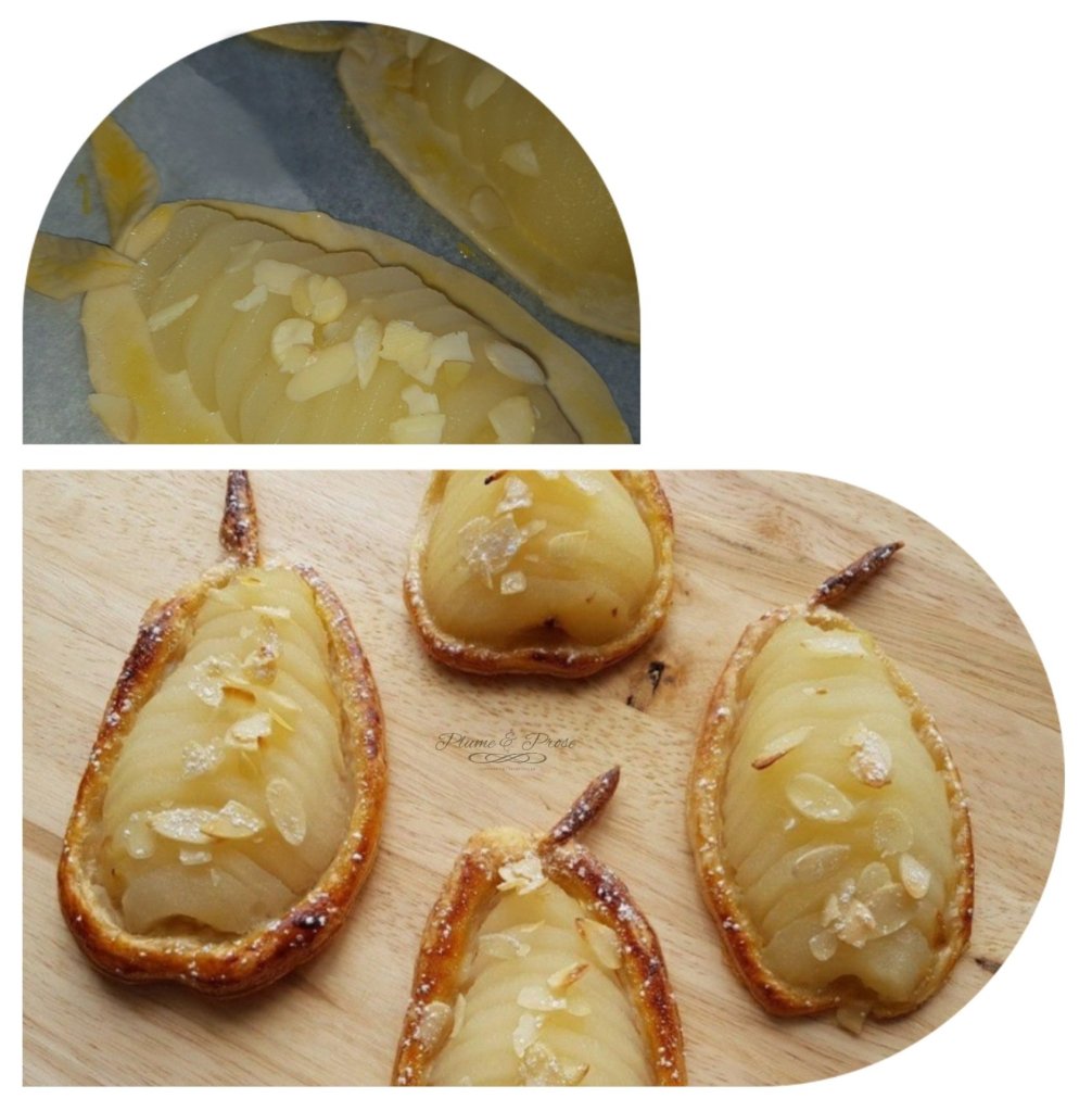 Préparation des poires feuilletées