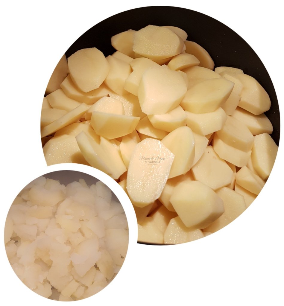 Préparation de la tartiflette à ma façon 