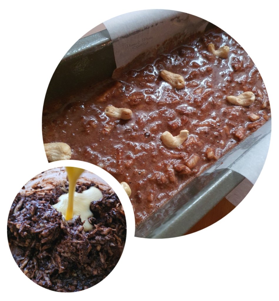 Préparation du Gâteau au chocolat à la purée de pommes