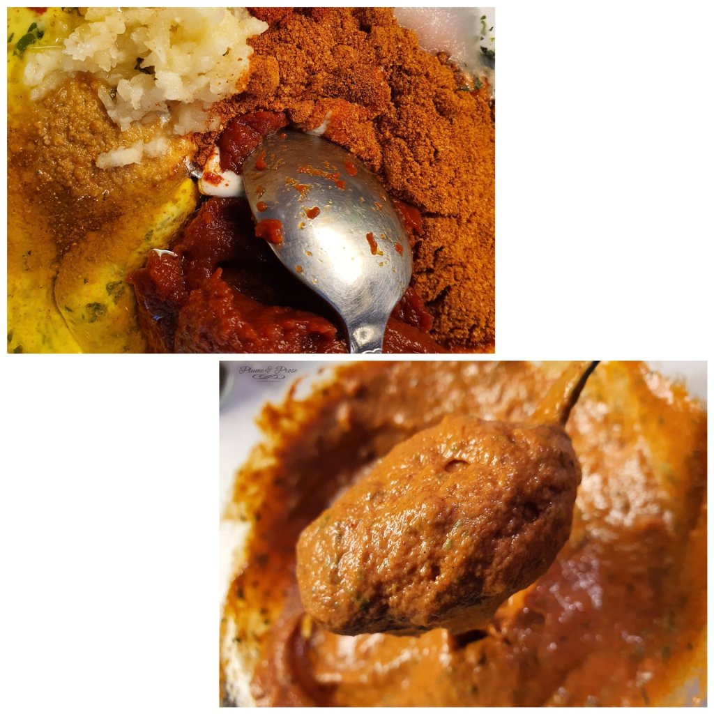 Préparation du poulet Tandoori
