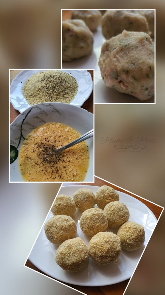 Préparation des croquettes de thon