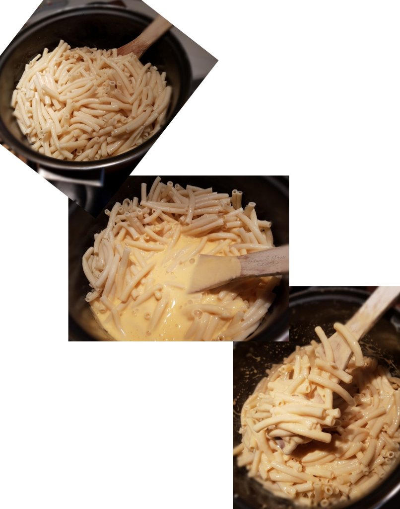 Préparation des Mac n Cheese