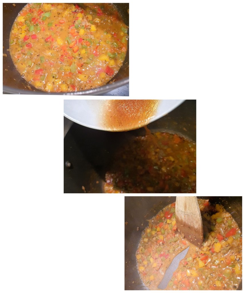 Préparation des "Creamy Chicken Fajita Pasta"