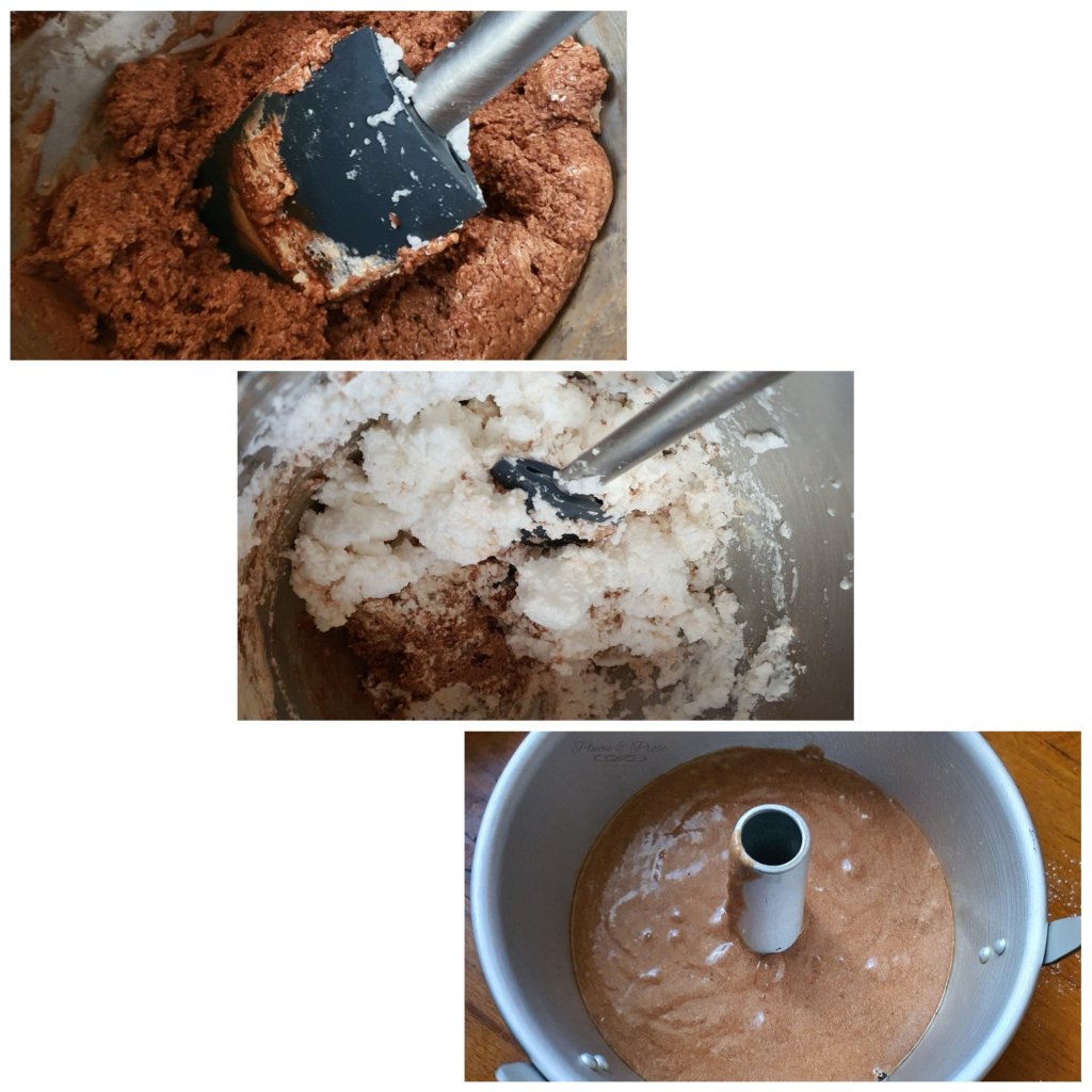 Préparation du moelleux au chocolat au lait de Natly