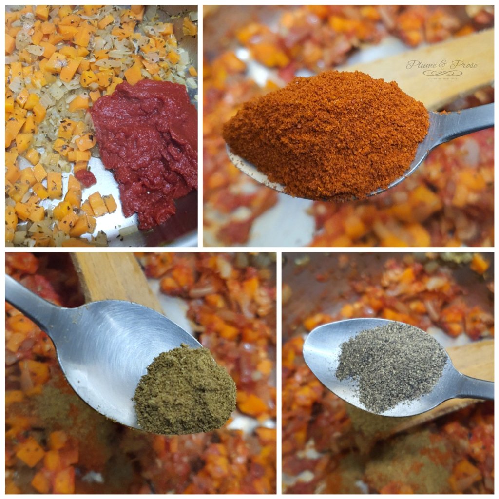 Préparation de la soupe de lentilles