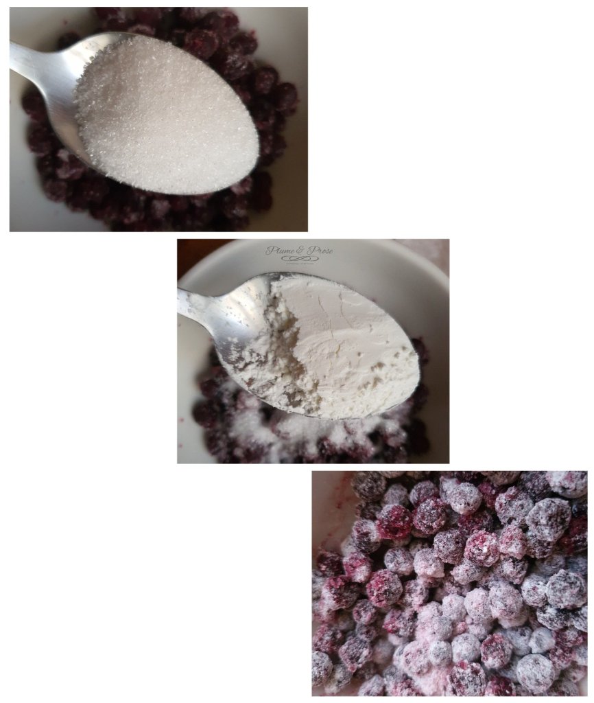 Préparation de la "Blueberry Pie"