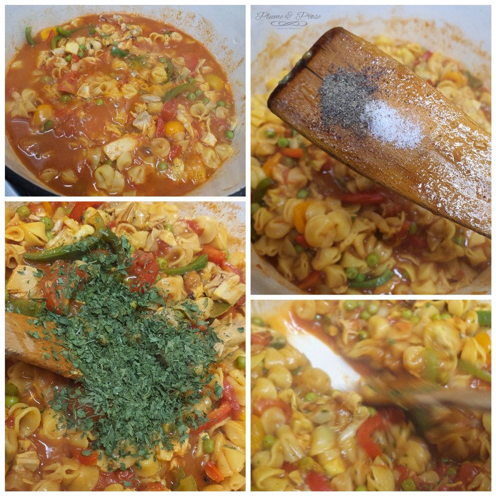 Préparation du One Pot Pasta façon Fideuà