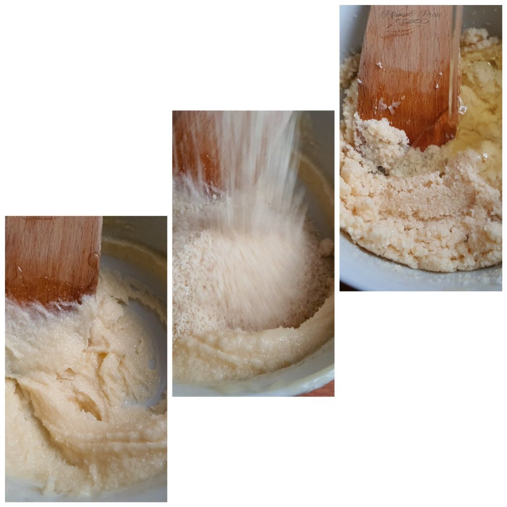 Préparation des biscuits aux amandes kéto