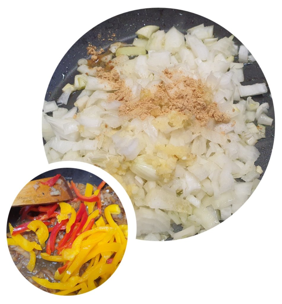 Préparation de la "Spiced Shepherd's Pie"