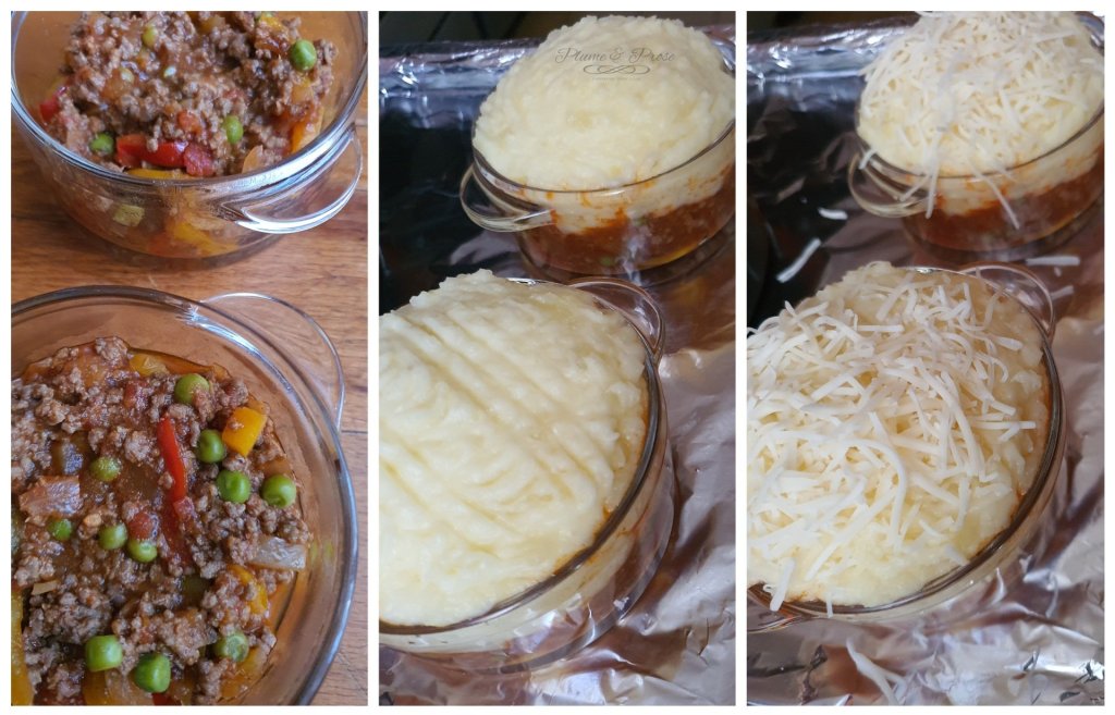 Préparation de la "Spiced Shepherd's Pie"