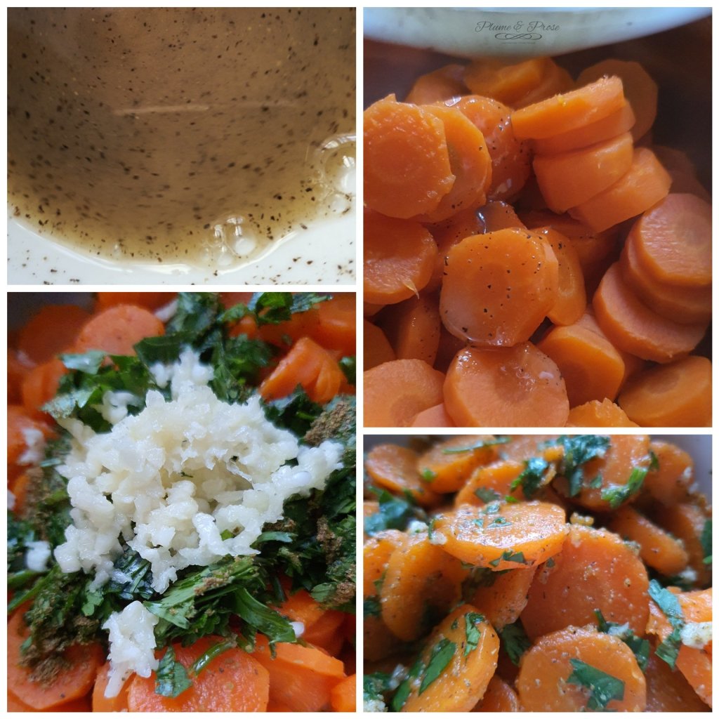 Préparation des carottes à la marocaine