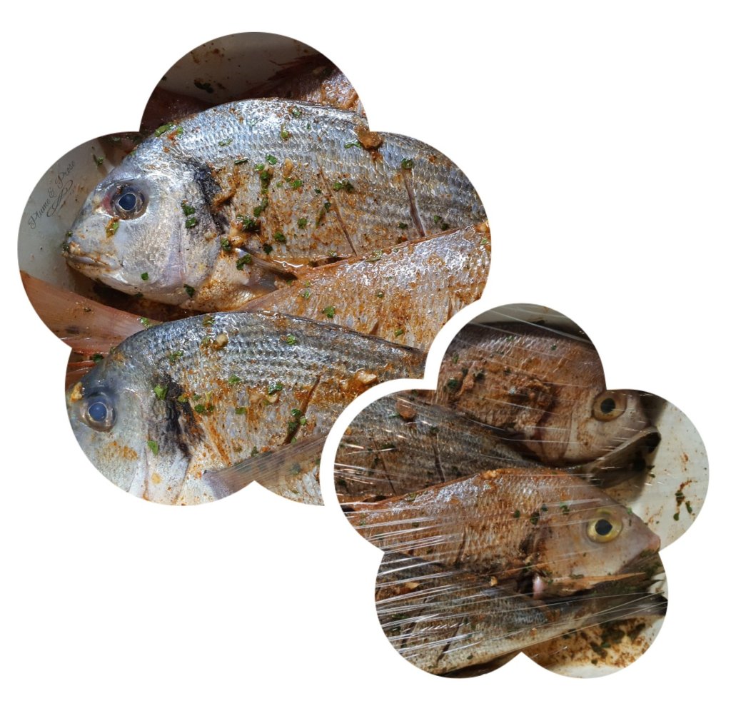 Préparation du poisson braisé