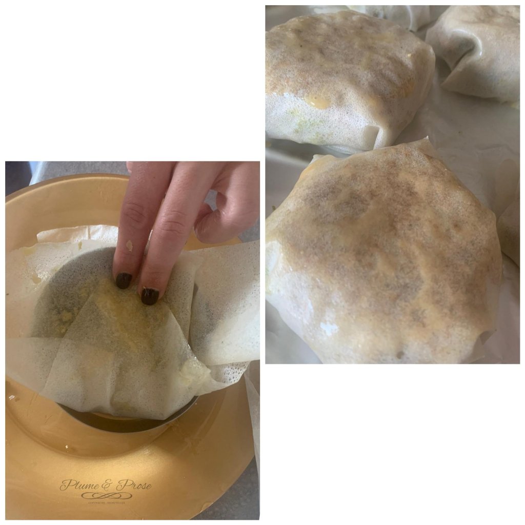 Préparation des pastillas au poulet