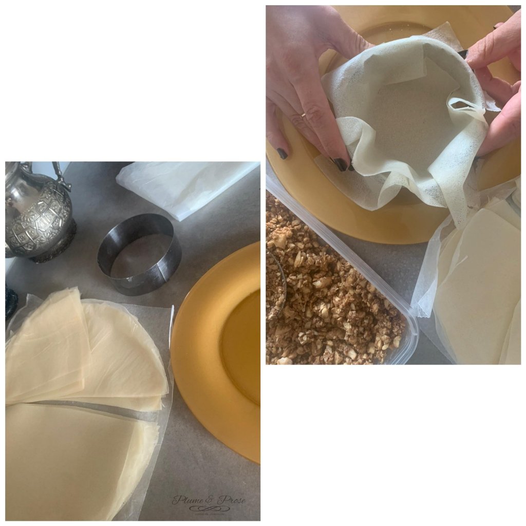 Préparation des pastillas au poulet