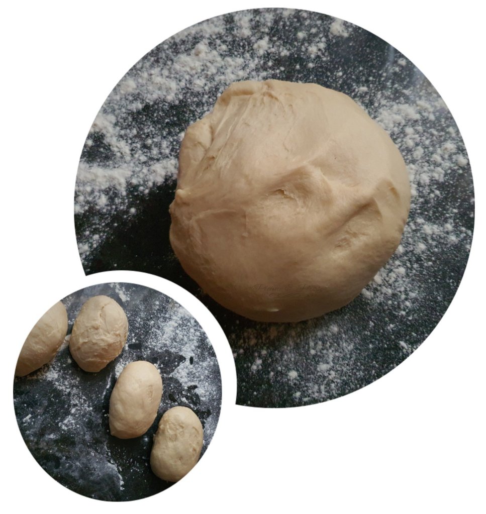 Préparation de la brioche à 4 branches