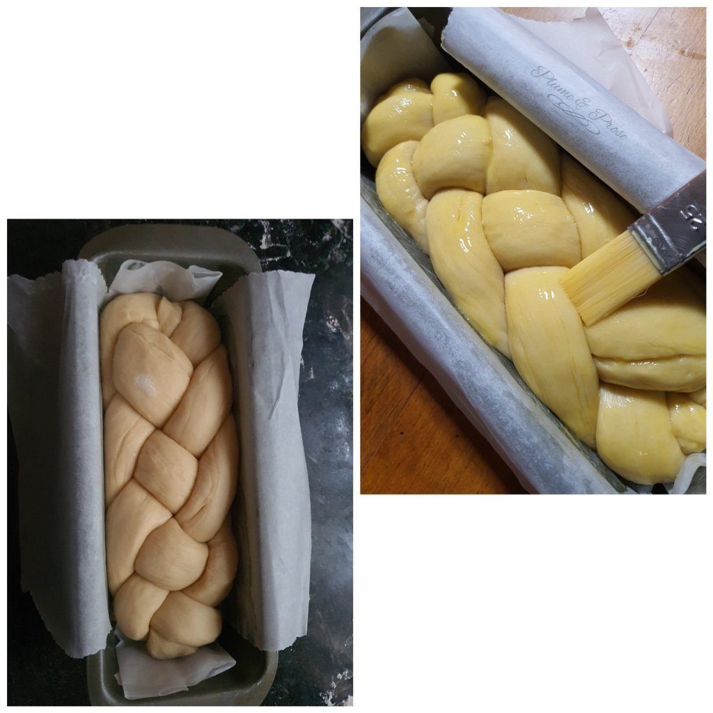 Préparation de la brioche à 4 branches