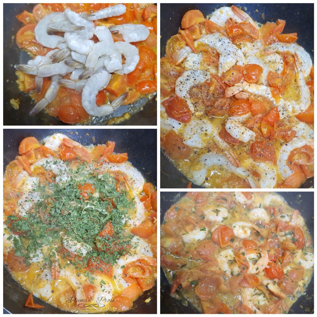 Préparation des Torsettes aux crevettes