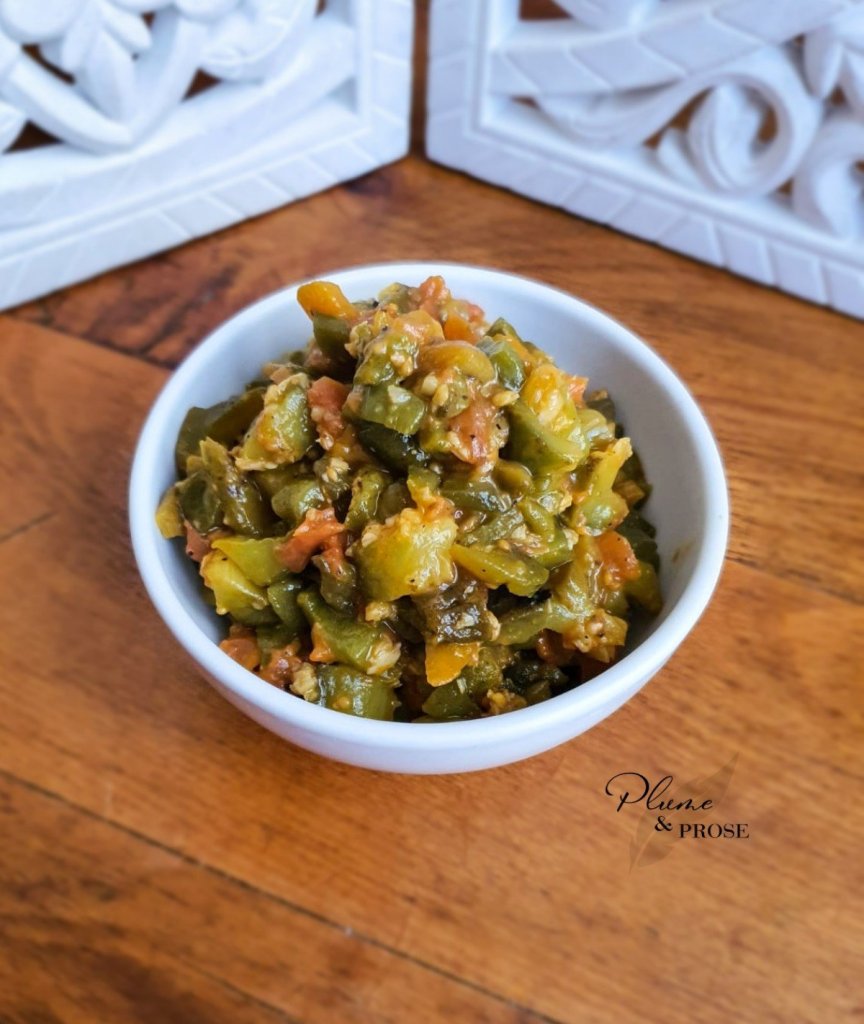 "Slata Méchouia" ou la salade de poivrons grillés