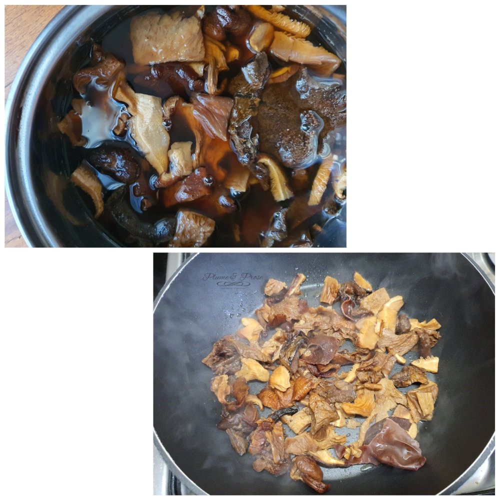 Préparation des spaghettis sauce au bleu "Le Coq"