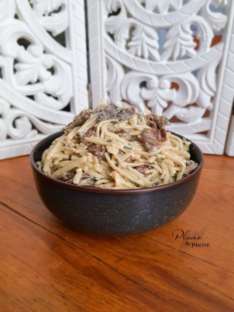 Savourez ces spaghettis sauce au bleu "Le Coq"