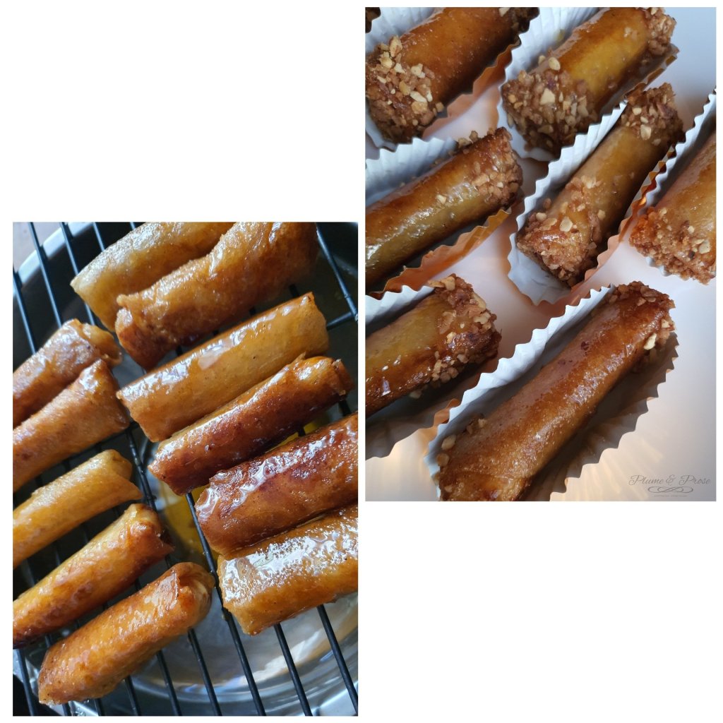 Préparation des cigares aux amandes
