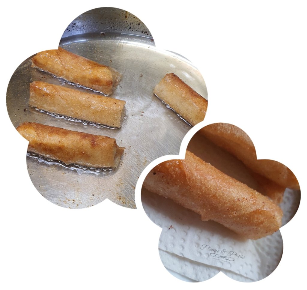 Préparation des cigares aux amandes