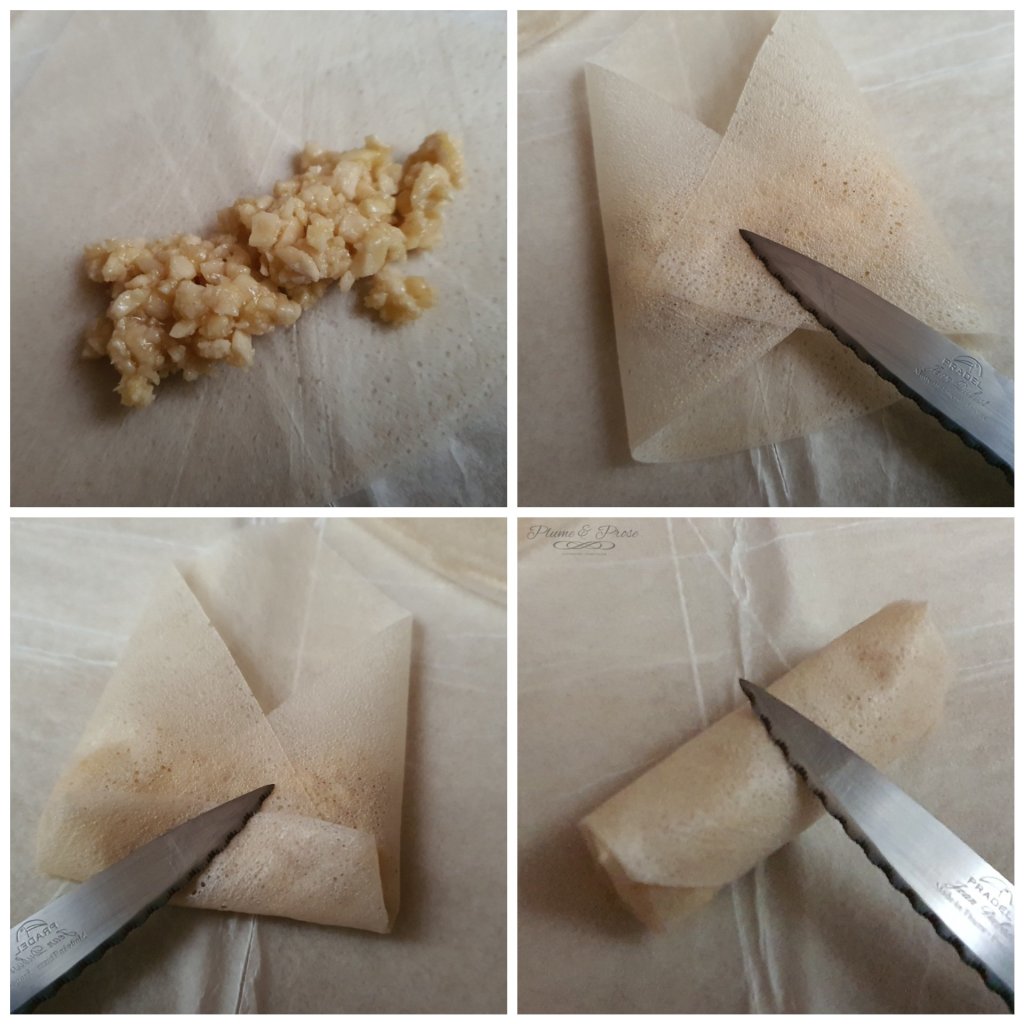Préparation des cigares aux amandes