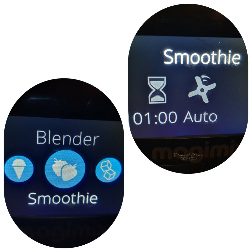 Préparation du smoothie au kiwis