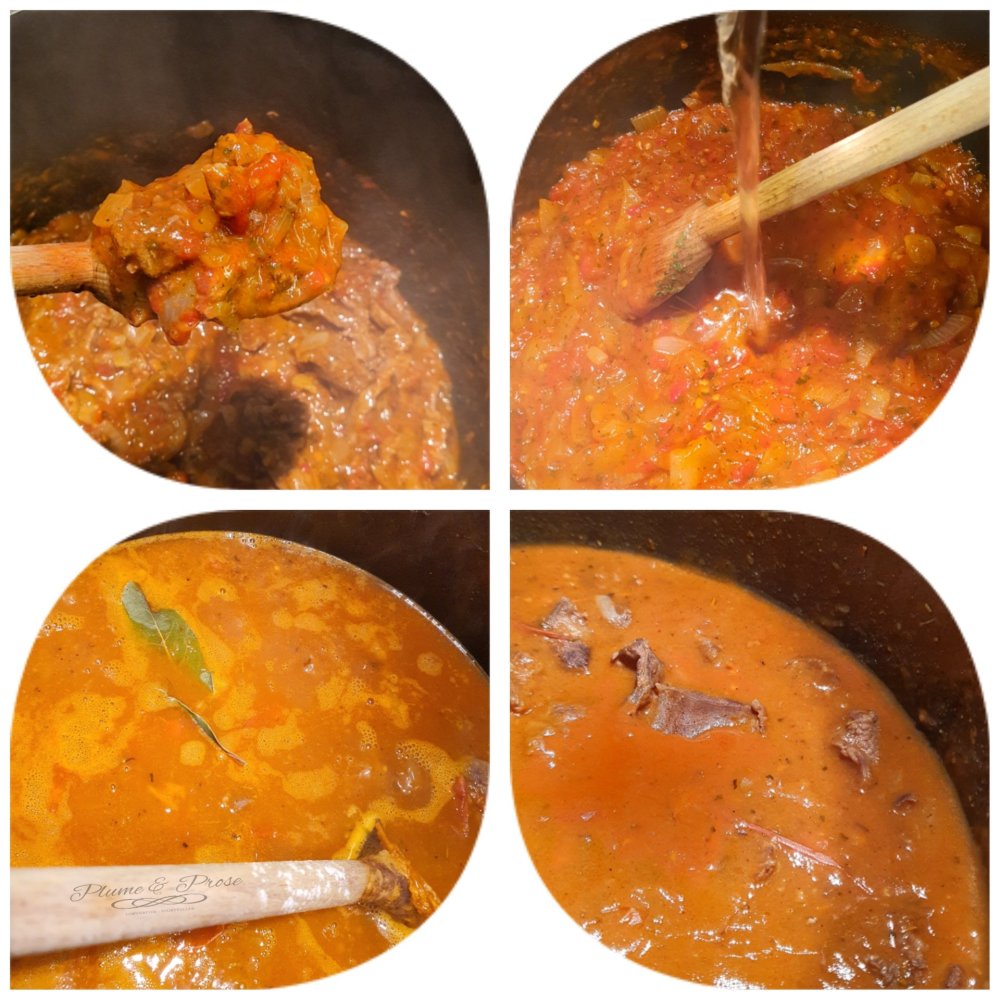 Préparation du Paleron fondant à la tomate