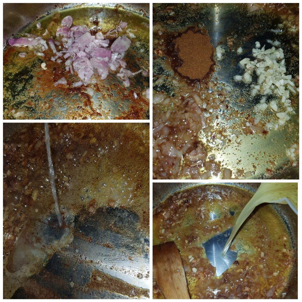 Préparation du poulet sauce crémeuse à l'ail et au citron