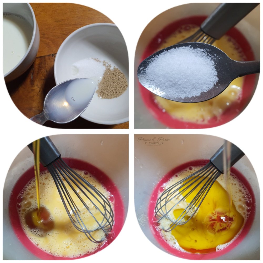 Préparation de la pizza liquide