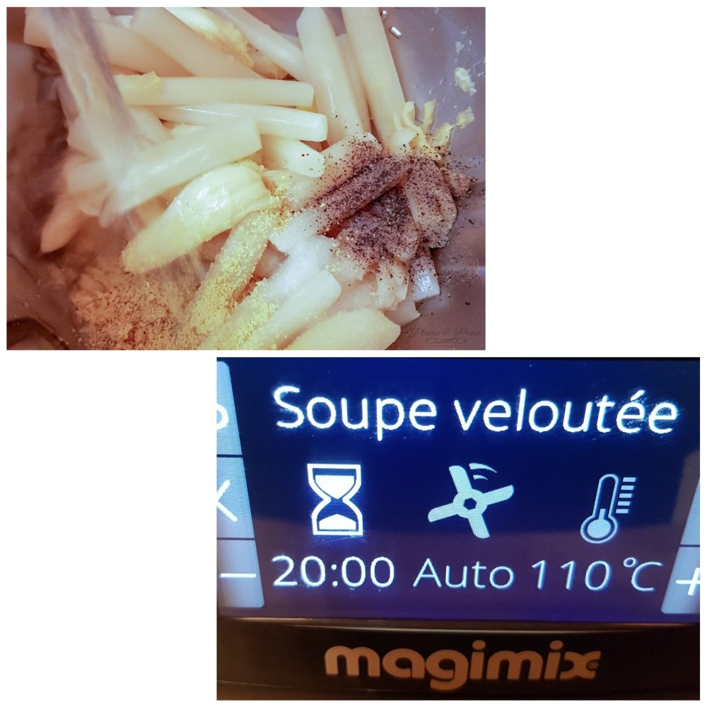 Préparation du velouté d'asperges - Spécial Détox