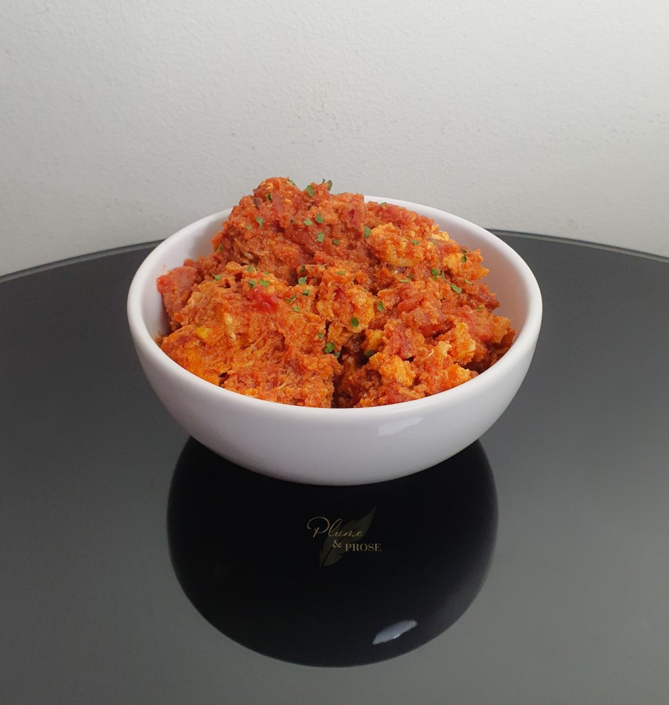 "Pomidor Çığırtması" ou l'Omelette aux tomates azerbaïdjanaise