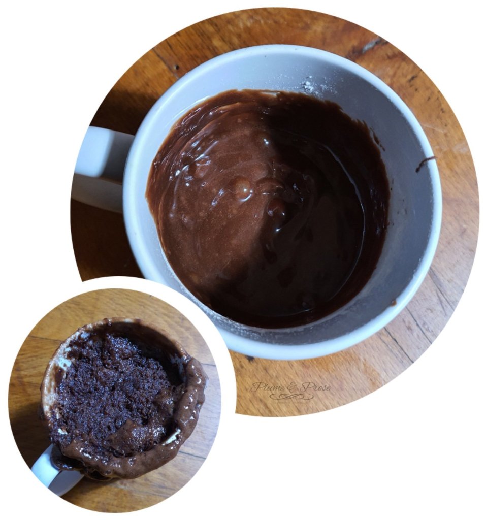 Préparation du Mugcake au Nutella