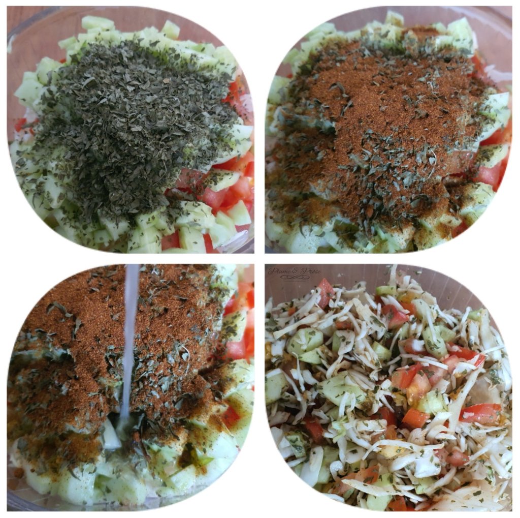 Préparation du "Kachumbari" ou la Salade d'Afrique de l'Est