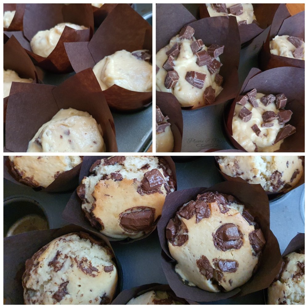 Préparation des Muffins Américains