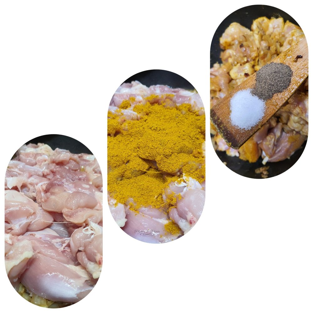 Préparation du curry des Seychelles