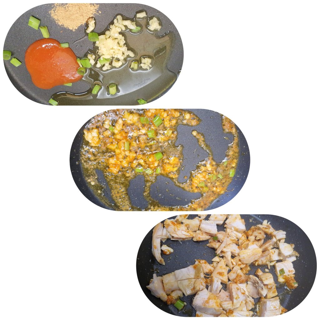 Préparation du "Mongolian Chicken" ou Le Poulet à la mongole