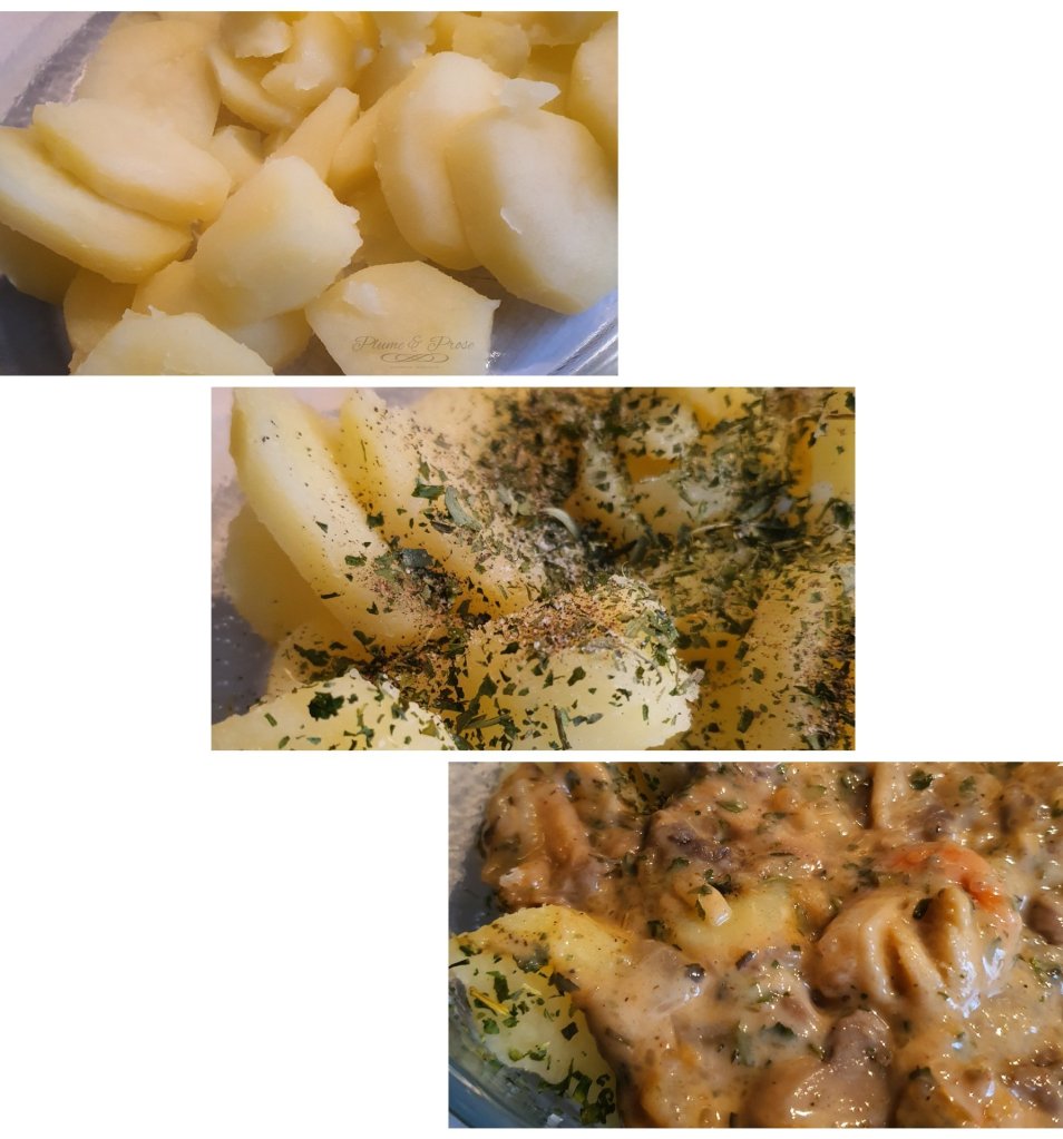 Préparation du "Gratin de Manx Queenies" ou le Gratin de Noix de Saint-Jacques