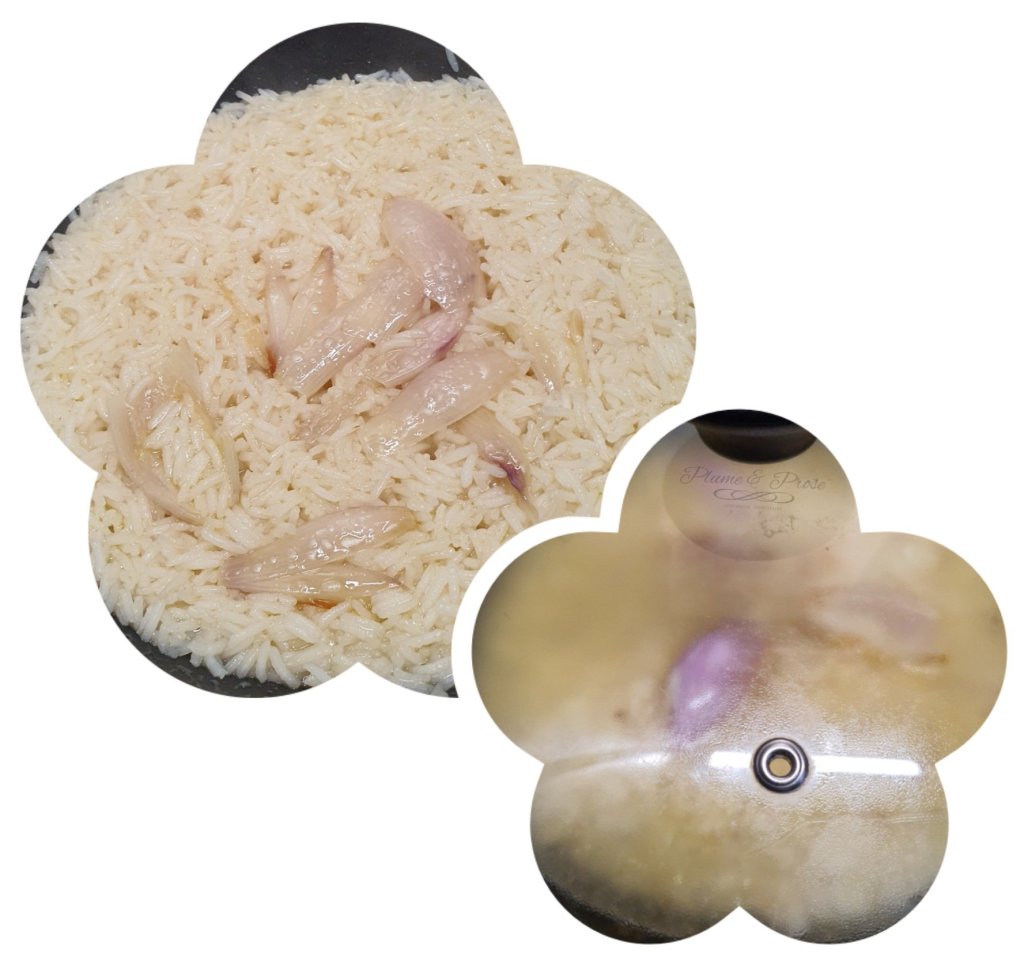 Préparation du "Arroz Blanco" ou le Riz à la Colombienne